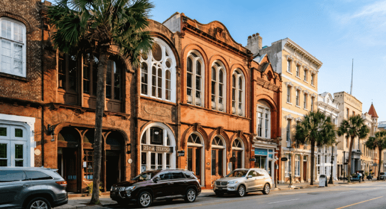 Historic street in Cannonborough-Elliottborough, Charleston